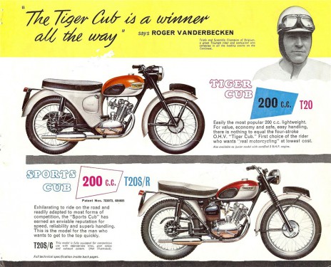 Old Triumph T20 ad