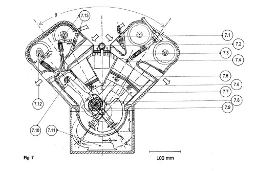 1500cc W8 engine from Horex