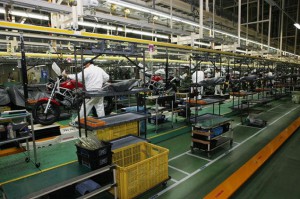 Honda Kumamoto factory assembly line