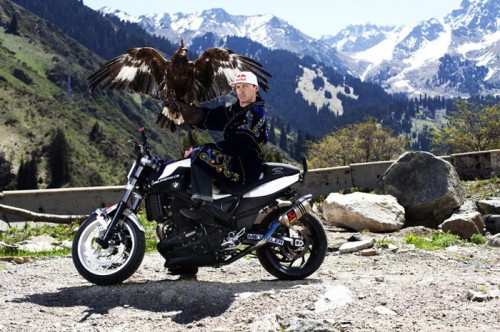 Stunt-riding world champion Chris Pfeiffer found some time to enjoy the incredible mountainous regions near the former capital Almaty