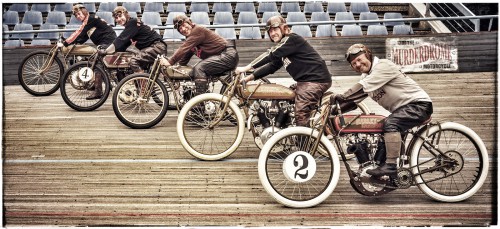 German riders on the vboard track in Hannover