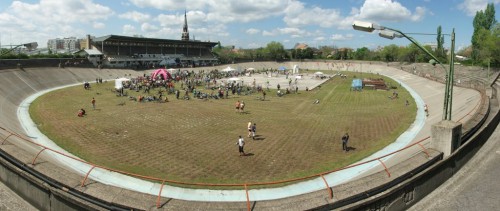 The velodrome nowadays in Budapest, Hungary