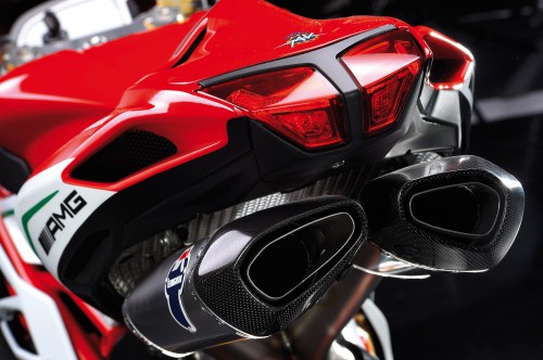 The titanium Termignoni exhaust