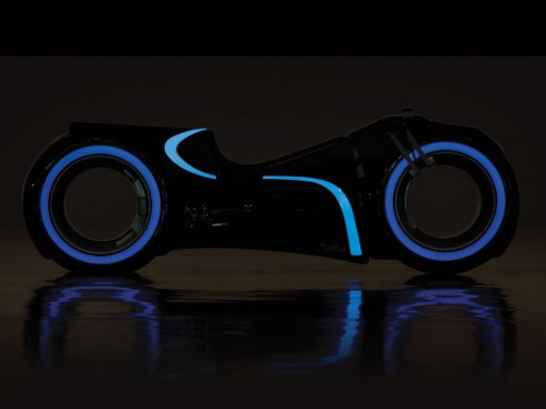 The Lightcycle has fiberglass bodywork