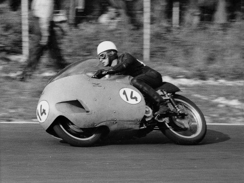 1957 Guzzi with Keith Campbell