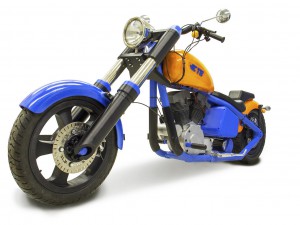 The first plastic Harley ever made