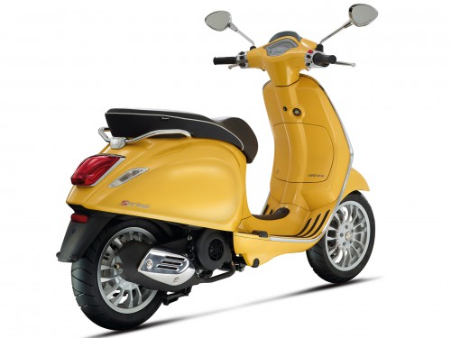 The Vespa Sprint is available with 50, 125 and 150cc engines