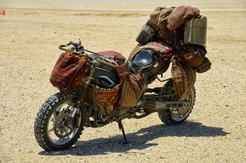 The star among the motorcycles of the movie