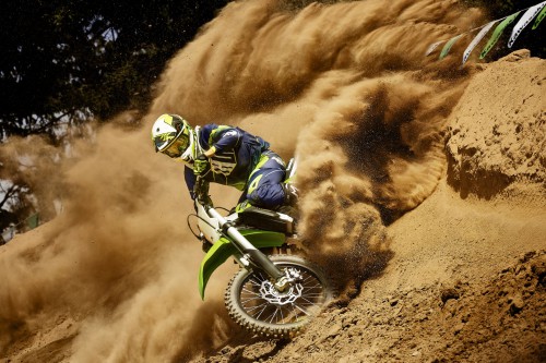 The 2015 KX450F in action