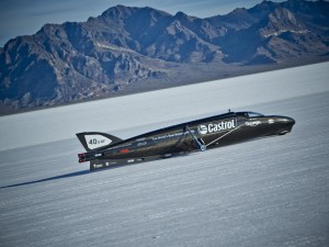 Triumph Rocket III Streamliner testing