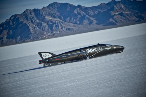 Triumph Rocket III Streamliner testing