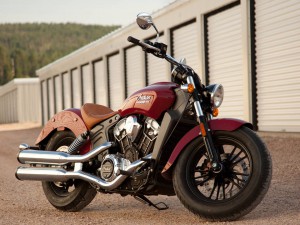 2016 Indian Scout ABS in red Indian Scout ABS in red