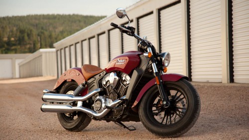 2016 Indian Scout ABS in red