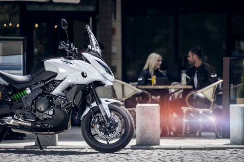 2016 Kawasaki Versys 650 in white livery