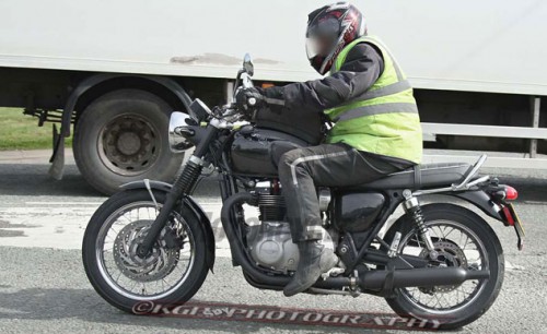 The latest 2017 Triumph Bonneville spy shots